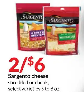 Hy-Vee Sargento cheese offer