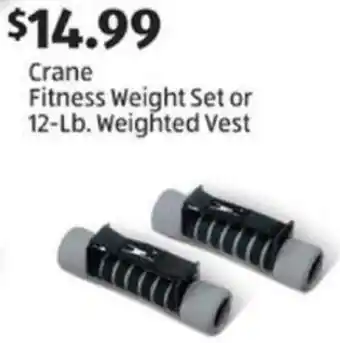 Aldi Crane Fitness Weight Set or 12-Lb. Weighted Vest offer