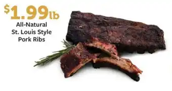 Fareway All-Natural St. Louis Style Pork Ribs offer