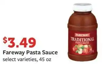 Fareway Fareway Pasta Sauce offer
