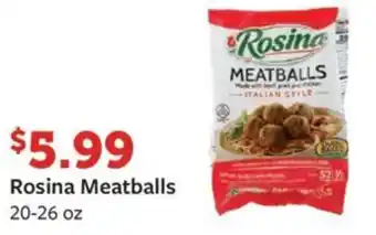 Fareway Rosina Meatballs offer