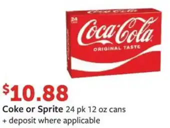 Fareway Coke or Sprite offer