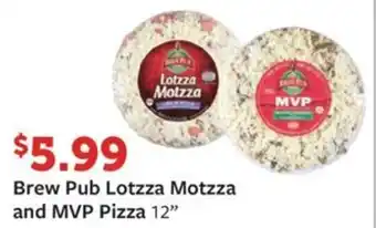 Fareway Brew Pub Lotzza Motzza and MVP Pizza offer