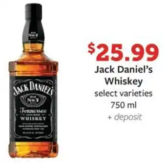 Fareway Jack Daniel's Whiskey offer