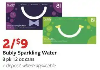Fareway Bubly Sparkling Water offer