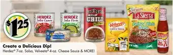 Dollar Tree Herdez 7-oz. salsa, velveeta 4-oz. cheese sauce & more! offer