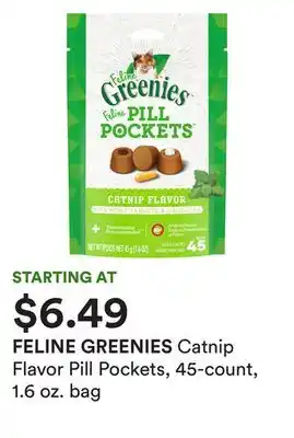 Petco Catnip flavor pill pockets, 45-count, 1.6 oz. bag offer