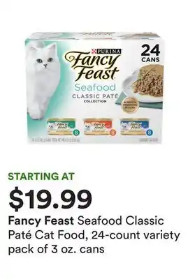Petco Seafood classic paté cat food, 24-count variety pack of 3 oz. cans offer