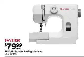 Michaels Singer m1000 sewing machine offer