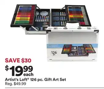 Michaels Artist's loft 126 pc. gift art set offer