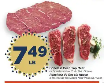 Food 4 Less Boneless beef flap meat offer
