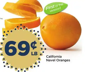 Food 4 Less California navel oranges offer