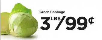 Food 4 Less Green cabbage offer
