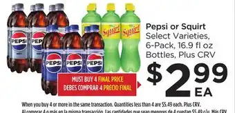 Food 4 Less Pepsi or squirt offer