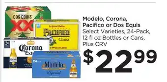 Food 4 Less Modelo, corona, pacifico or dos equis offer