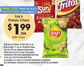 Ralphs Lay's potato chips offer