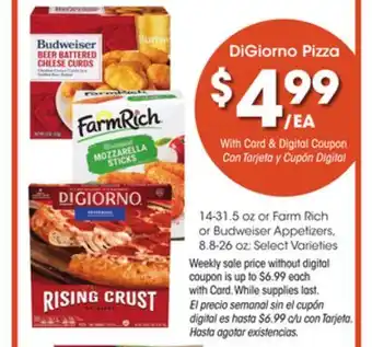 Ralphs Digiorno pizza offer