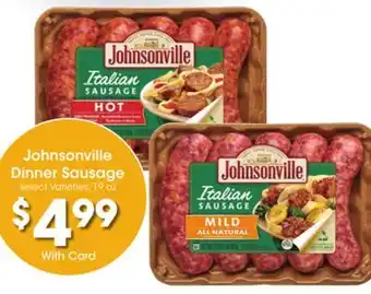 Ralphs Johnsonville dinner sausage offer