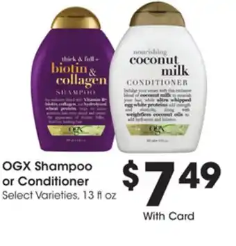 Ralphs Ogx shampoo or conditioner offer
