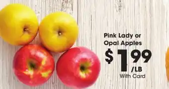 Ralphs Pink lady or opal apples offer