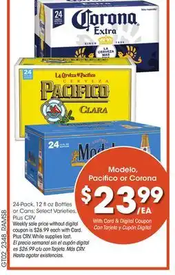 Ralphs Pacifico or corona offer