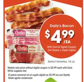 Ralphs Daily's bacon offer