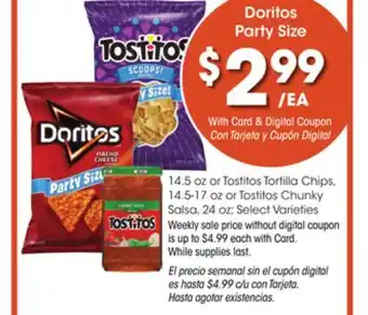Ralphs Doritos party size offer