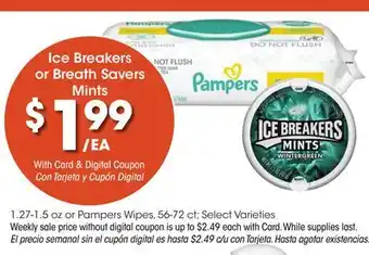 Ralphs Ice breakers or breath savers mints offer