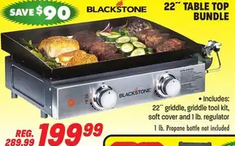 Big 5 Blackstone 22 gas tabletop 2-burner griddle bundle offer