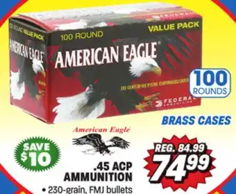 Big 5 Federal american eagle .45 acp ammo offer