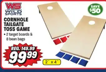 Big 5 Wild sports regulation width and length wood cornhole game offer