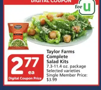 Vons Taylor farms complete salad kits offer