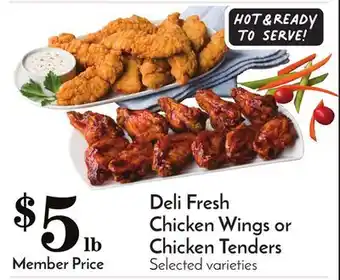 Pavilions Deli fresh chicken wings or chicken tenders offer