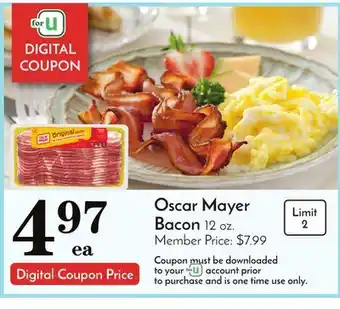 Pavilions Oscar mayer bacon offer