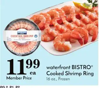 Pavilions Waterfront bistro cooked shrimp ring offer