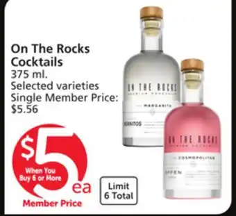 Albertsons On the rocks cocktails offer