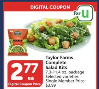 Albertsons Taylor farms complete salad kits offer