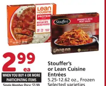 Albertsons Stouffer's or lean cuisine entrées offer