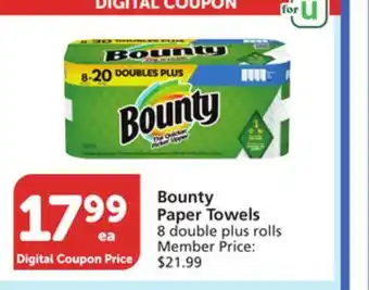 Albertsons Bounty paper towels offer