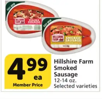 Albertsons Hillshire farm smoked sausage offer