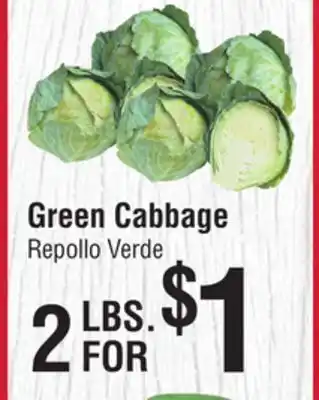 Smart & Final Green cabbage offer