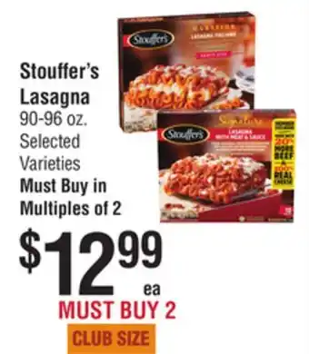 Smart & Final Stouffer's lasagna offer