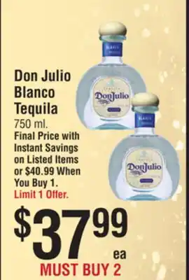 Smart & Final Don julio blanco tequila offer