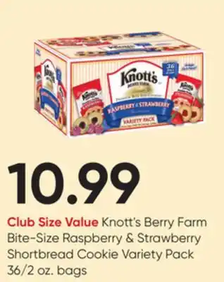 Stater Bros Knott's berry farm bite-size raspberry & strawberry shortbread cookie variety pack offer