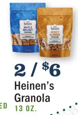 Heinen's Heinen's granola offer
