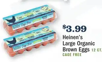 Heinen's Heinen's large organic brown eggs offer