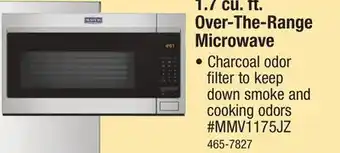 Menards Maytag 1.7 cu. ft. over-the-range microwave offer