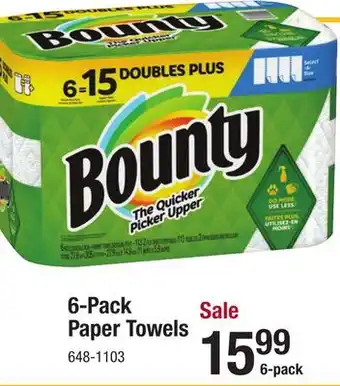 Menards 6-pack paper towels offer