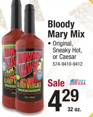 Menards Bloody mary mix offer