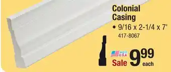 Menards Colonial casing offer